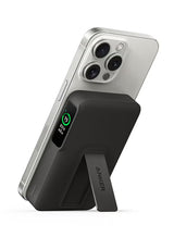 MagGo Power Bank, Qi2 Certified 15W Ultra-Fast MagSafe-Compatible Portable Charger, 10,000mAh Battery Pack with Smart Display and Foldable Stand, For iPhone 17/1615/14 Only(USB-C Cable Include)