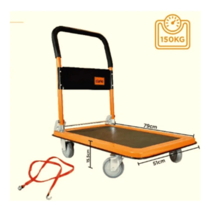 Platform Trolley Metal Base 150Kg 79x15.5x51cm