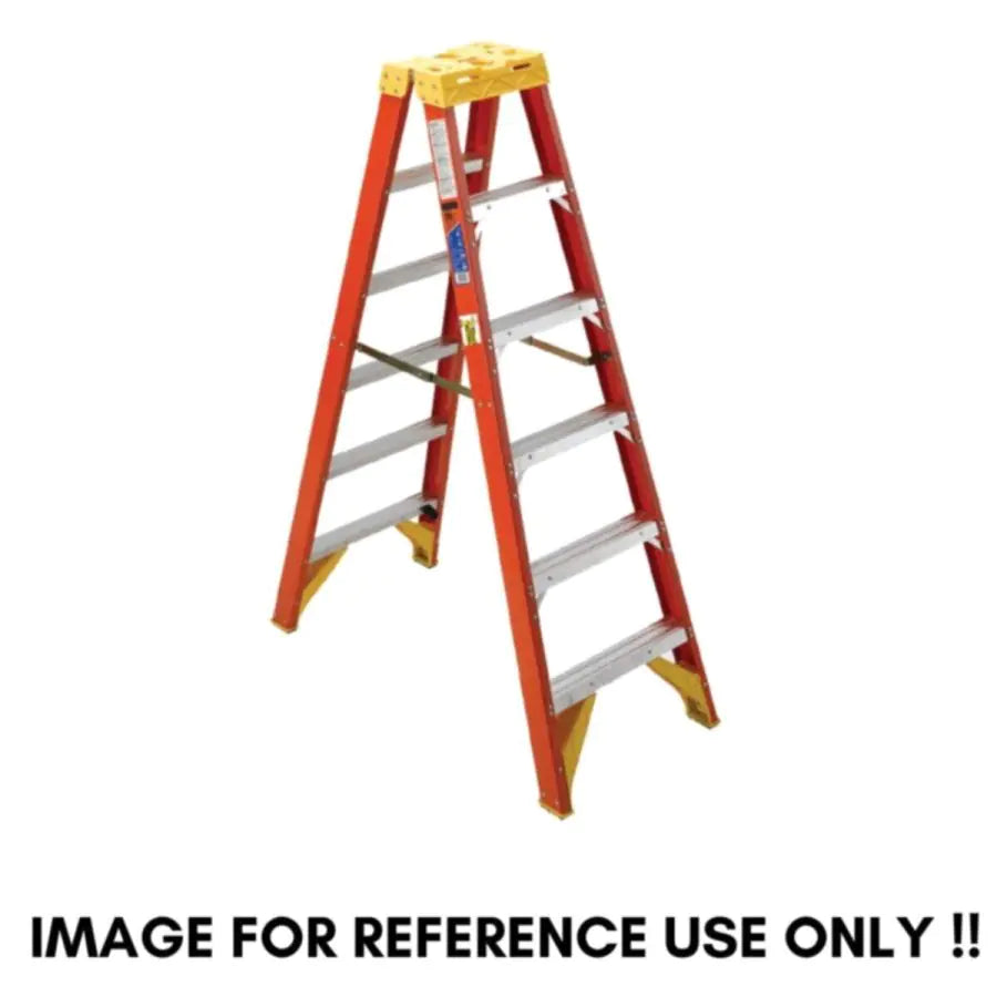 Fiber Glass A-Type Ladder For Electrical Work Double-Sided 6 Steps