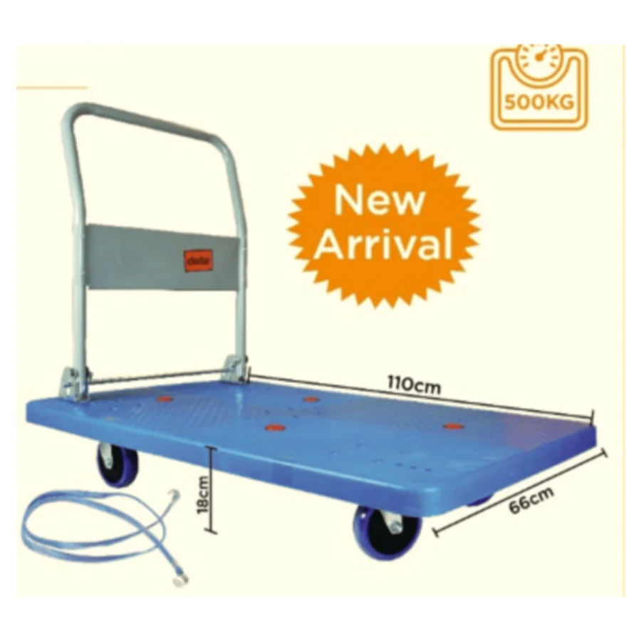 Platform Trolley Fibre Base 500kg 110x18x66cm