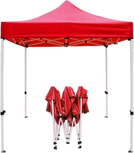Waterproof Pop-Up Tent Canopy Cover – Red 3x3m