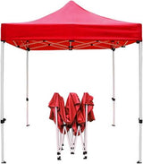 Waterproof Pop-Up Tent Canopy Cover – Red 3x3m