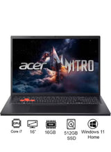 Acer Nitro Lite 16 Gaming Laptop 13th Gen Intel Core i7-13620H, 16GB DDR5, 512GB SSD, RTX 4050 6GB, 16" WUXGA 165Hz IPS Display – Shale Black