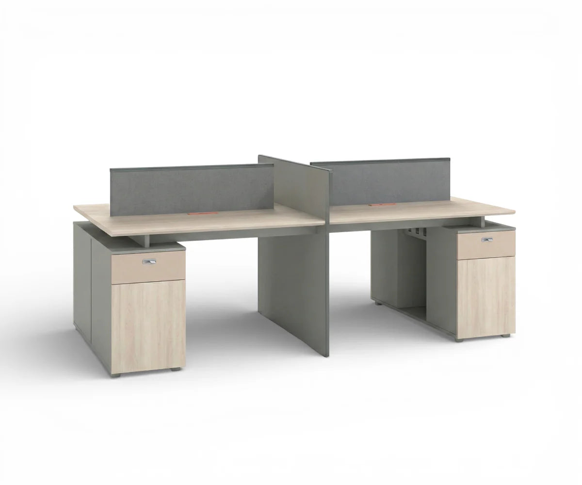 محطة عمل مكتبية 2400*1200*750 (4 مقاعد)