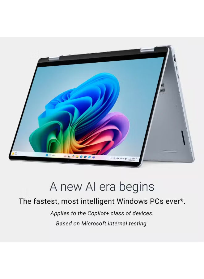 Dell 16 Plus 2-in-1 Upgraded Laptop 16-Inch 2K Touch, Intel Core Ultra 7 256V, 16GB LPDDR5X, 1TB SSD, Intel Arc Graphics, Wi-Fi 7, Thunderbolt 4, Copilot+ PC, Ice Blue