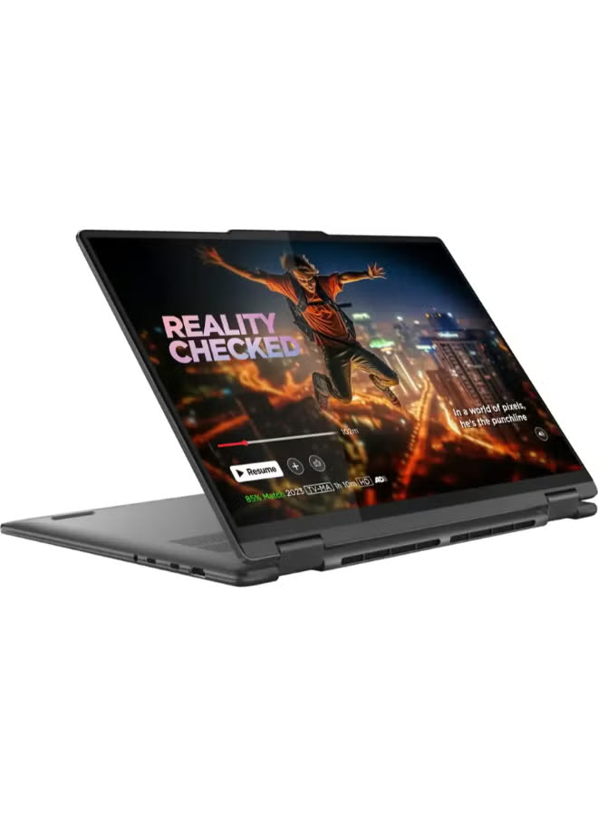 Lenovo Yoga 7i 2-in-1 16-Inch 2K Touchscreen Laptop, Intel Core Ultra 7 155U, 16GB RAM, 1TB SSD, Intel UHD Graphics, Windows 11 Home, English, Storm Grey