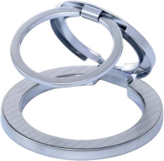 HAC-1054 Snap.Hold.Go Ultra-Thin Magnetic Phone Grip, Silver