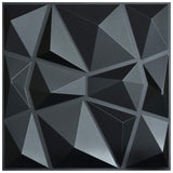 3D PVC Wall Panel – Matt Black (D094)