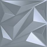3D PVC Wall Panel – Matt Silver (D137)