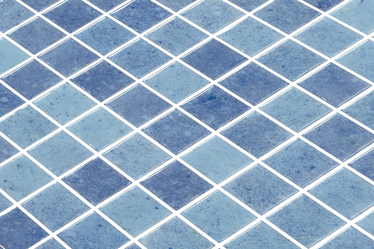 Pure Blue Wave Dot Mosaic