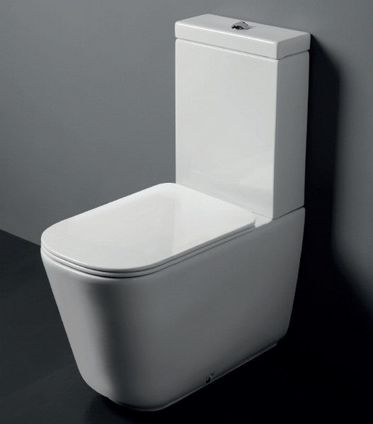 مرحاض تريبيكا ذو قاعدة متصلة باللون الأبيض (511701) 