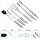 Stainless Steel BBQ Grill Tool Set 5-Piece with Oxford Carrying Bag