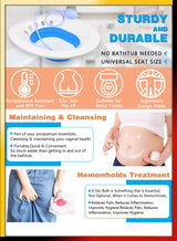 Foldable Sitz Bath for Toilet Seat