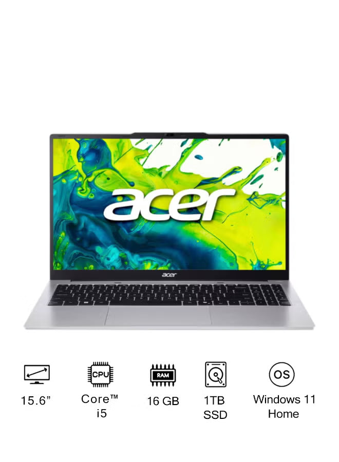 Acer Aspire Lite Laptop – Intel Core i5-13420H, 16GB RAM, 1TB SSD, 15.6-inch FHD Display, Integrated Graphics, Windows 11 Home