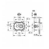 Grohe Rainshower 360 Duo Head Shower Set 360 x 220 mm