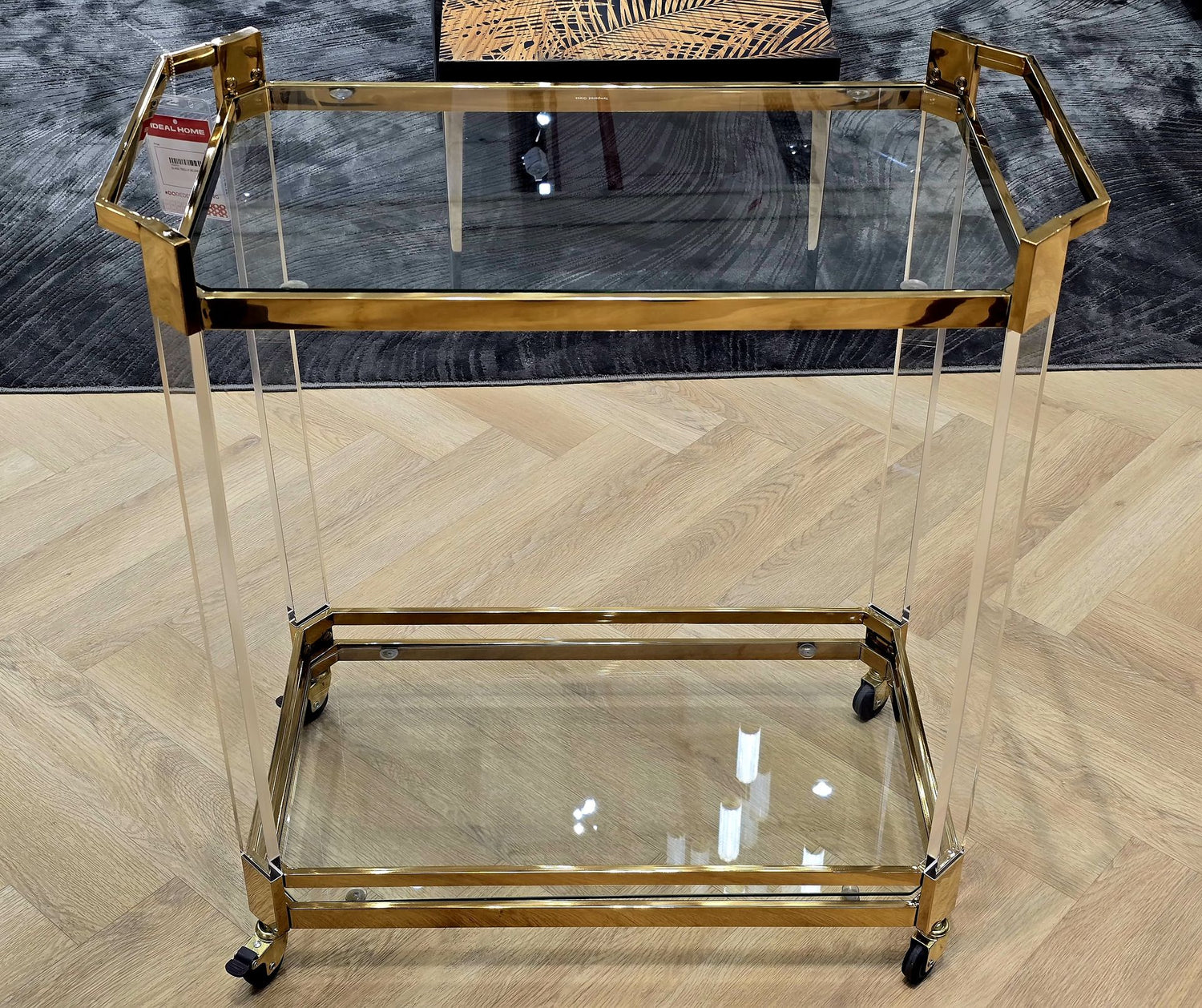 Elegant Glass Trolley