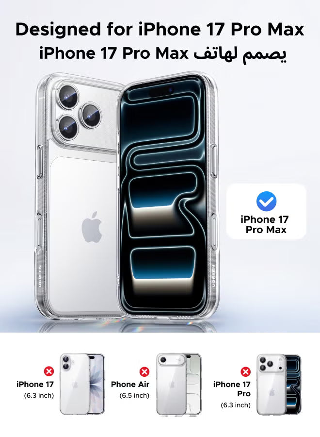 iPhone 17 Pro Max Case Full-coverage Phone Case Military-Grade Drop Protection 17 Pro Max Case Delay Yellowing Anti Scratch And Fingerprint iPhone 17 Pro Max Cover Ultra Slim Extra Raised Edge