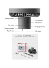 CPL-T16 Toby’s 3-in-1 Tripod Fan with Light for Outdoor Camping – Grey