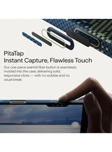pitaka for iPhone 17 Pro Case 6.3" with Camera Control Button, Compatible with MagSafe, Ultra-Slim Case with Caseless Touch Feeling, 1500D Aramid Fiber Woven, Milky Way Galaxy