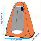 Toby’s Outdoor Camping Bath Tent 1.5M WD – Orange Lightweight Portable Changing Tent