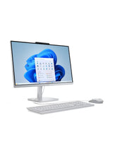 Lenovo AIO A100 All-in-One Desktop – 23.8-Inch FHD IPS, Intel Core i3-N305, 16GB DDR4 RAM, 512GB SSD, Wi-Fi 6, Windows 11 Pro, Wireless Keyboard & Mouse, 1 Year Warranty, Cloud Grey