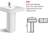 Basin with Pedestal P05