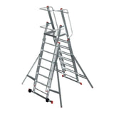 Double Sliding Foldable Platform Ladder