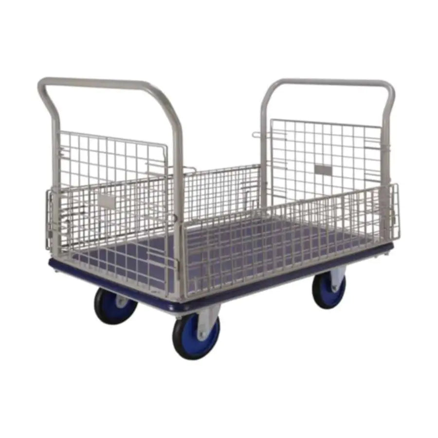 Platform Trolley Mesh Side-Net Type (Fold Down Long Sides) 500kg