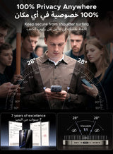 2 in 1 for iPhone 17 Pro Max Case, Compatible with MagSafe, with 1-Pack Privacy Screen Protector, Delay-Yellowing Military-Grade Protection, Shockproof Slim Magnetic Case for 17 Pro Max 6.9"