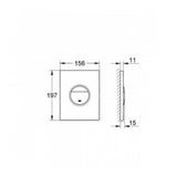 GROHE Nova Cosmopolitan WC Wall Plate