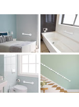 2 Pcs Bathroom Grab Bars with Luminous Circles