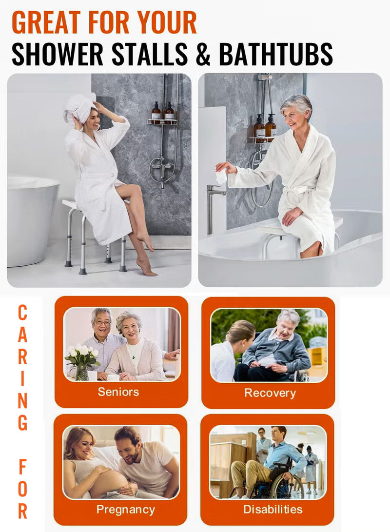 Adjustable Height Shower Stool