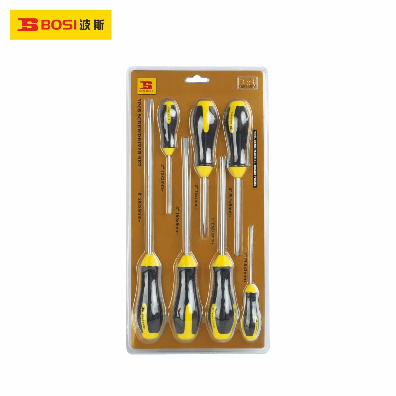 BS518907 blister package 7pcs Screwdriver Set