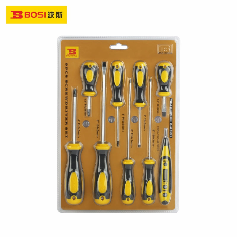BS518909  blister package 9pcs Screwdriver Set