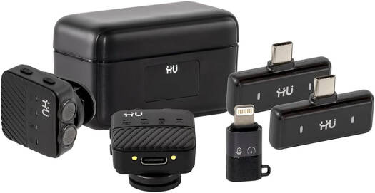 HAC-1025 Dual 360° Lavalier Microphone with Type-C Charging Case