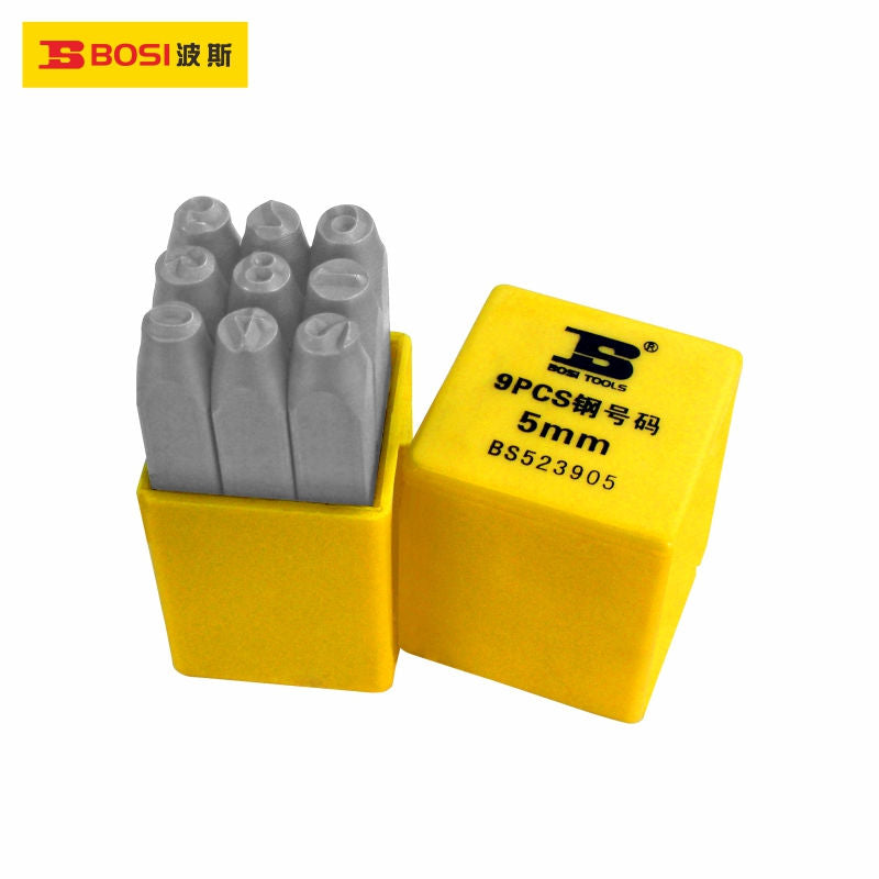 9pcs Steel Number
