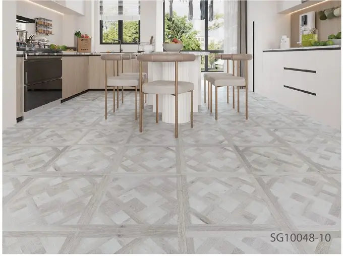 600*600*5.5/0.5mm +1.5mm IXPE - (2045184) SPC Flooring Bevel Parquet (SG10048-10) 7mm Total Thickness, i4f click (5,1.8)