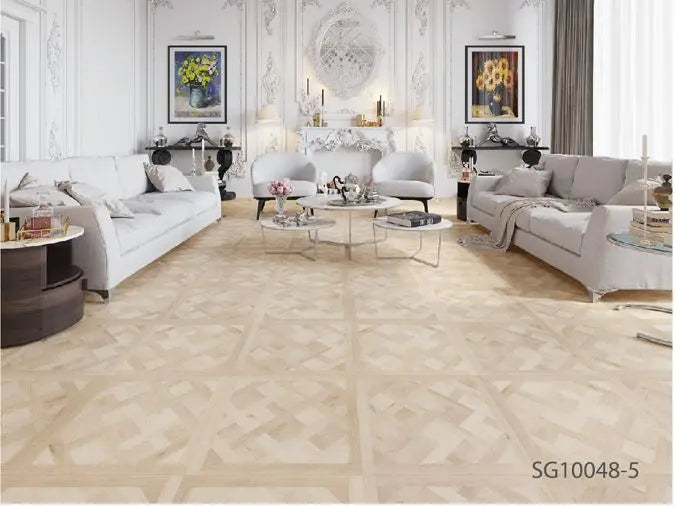 600*600*5.5/0.5mm +1.5mm IXPE - (2045191) SPC Flooring Bevel Parquet (SG10048-5) 7mm Total Thickness, i4f click (5,1.8)