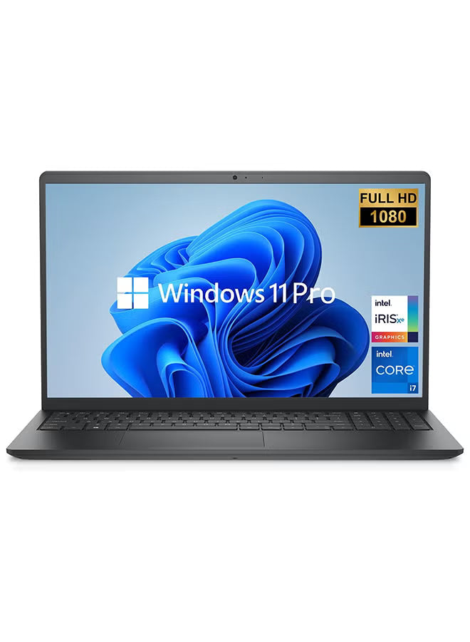 Dell Vostro 3510 Laptop, Intel Core i7-1165G7, 16GB RAM, 512GB SSD, 15.6-Inch Display, Windows 11 Pro, Intel UHD Graphics – Black