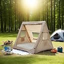 Toby’s Professional Triangle Tent-01 – 2 Person Pyramid Camping Tent with Pump, Waterproof Air-Inflated Teepee Shelter