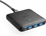 Anker Power port Atom III Slim (4 PORTS) 65W PD+3 IQ - Black (A2045K11)