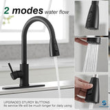 Kitchen Sink Mixer 13019B Pull-Out – 360° Rotation Black Matte Finish