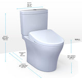 CNS-WHT-757S300SPPZ Coupled WC Set (P trap