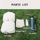 Toby’s Professional Triangle Tent-01 – 2 Person Pyramid Camping Tent with Pump, Waterproof Air-Inflated Teepee Shelter