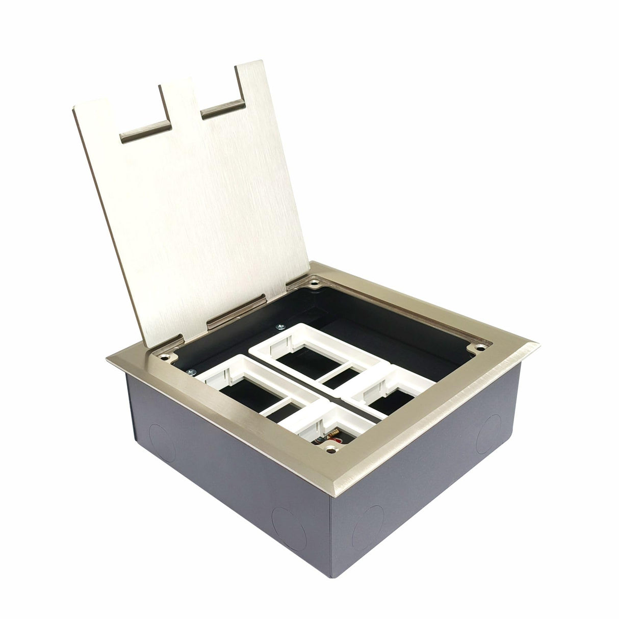 Q038 MODI Floor Outlet Box A-01 MD-HWA4001 | Premium Floor Cable Management Outlet Box
