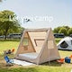 Toby’s Professional Triangle Tent-01 – 2 Person Pyramid Camping Tent with Pump, Waterproof Air-Inflated Teepee Shelter