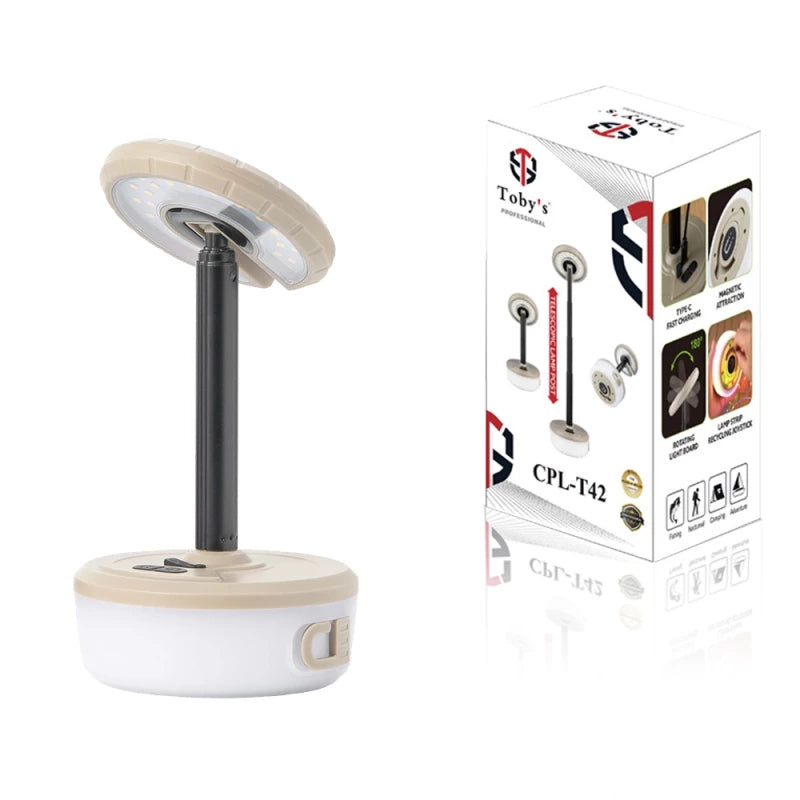 Toby’s CPL-T42 Telescopic LED Camping Light with 10M Waterproof Light Strip & 2000mAh Battery