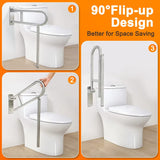 Flip Up Grab Bars for Bathroom