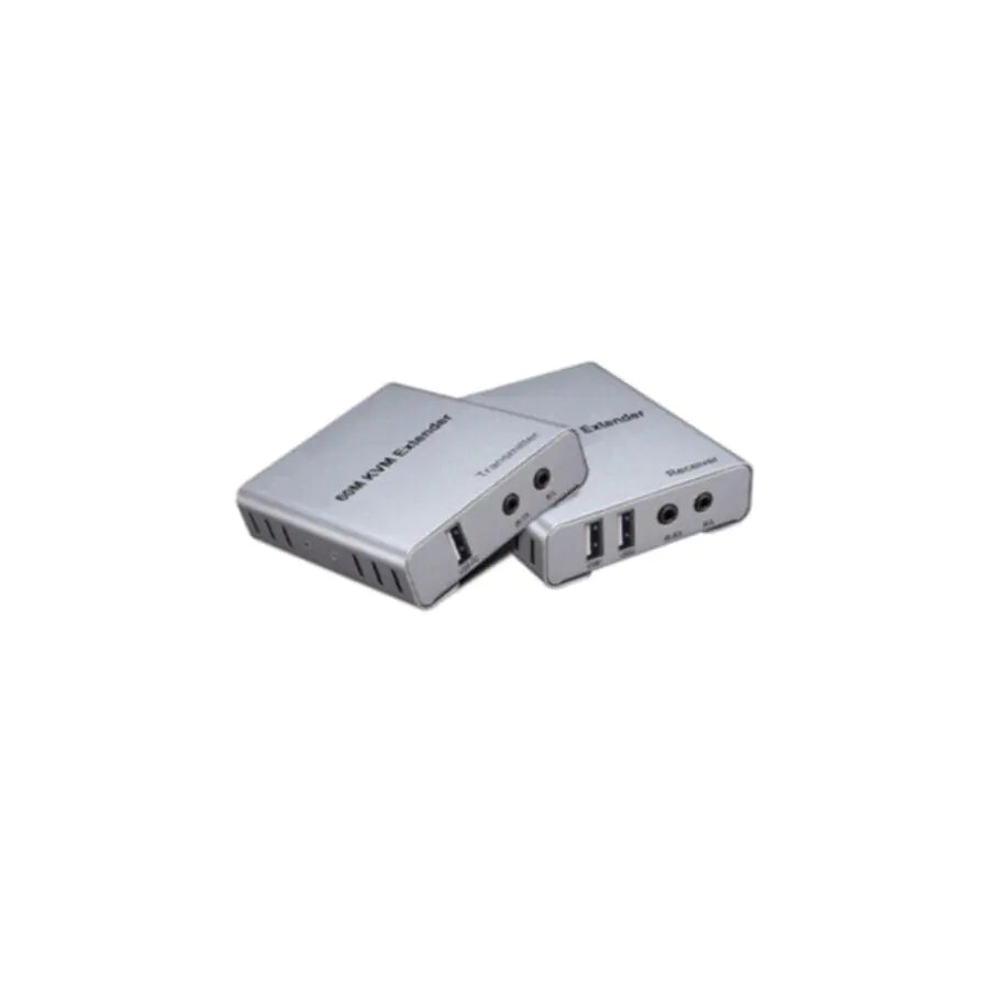 موسع HDMI KVM بطول 60 مترًا عبر كابل CAT6 (USB + AUX + IR) يدعم دقة 4K و1080P، صندوق أخضر 