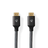 كابل NEDIS عالي السرعة HDMI مع إيثرنت، يدعم دقة 4K بمعدل 60 هرتز - سرعة نقل بيانات 18 جيجابت في الثانية، طول 5 أمتار 